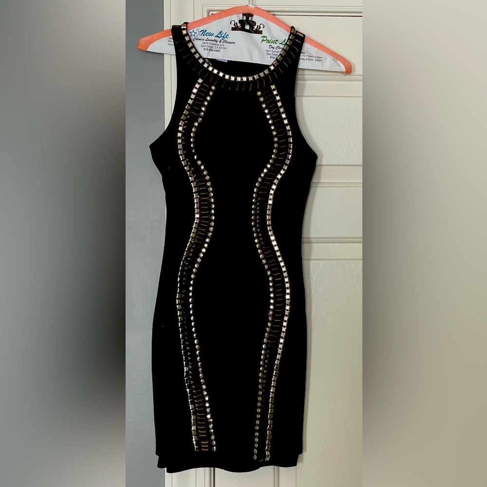 Bebe black mini dress, XS